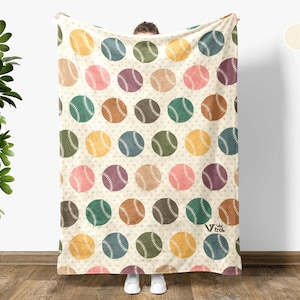 Retro Baseball Lover Blanket Gift, Cozy Throw for Sports Fans, Baseball Team Decor, Unique Athlete Enthusiast Blanket, Baseball Player Gift