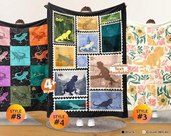 Bearded Dragon Gift Blanket, Vintage Bearded Dragon Lover Throw, Retro Reptile Blanket, Cozy Bearded Dragon Graphic Blanket, Pet Lover Gift