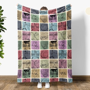 Baseball Lover Blanket Gift, Vintage Baseball Throw Blanket, Baseball Coach Player Throw, Sports Gift for Baseball Lovers