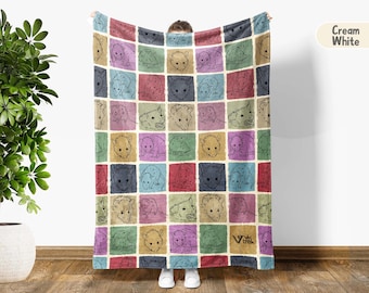 Possum Gift Blanket, Vintage Opossum Lover Throw Blanket, Easily Distracted By Possum Blanket, Animal Gift, Vintage Graphic Throw Blanket