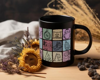 Vintage Camping Mug, Retro Camping Lover Gift, Funny Outdoor Enthusiast Cup, Cute Camping Themed Coffee Mug, Perfect Gift for Campers