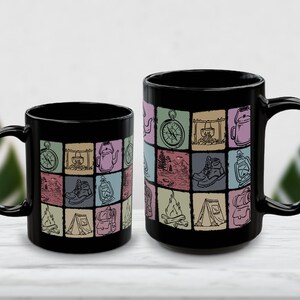 Vintage Camping Mug, Retro Camping Lover Gift, Funny Outdoor Enthusiast Cup, Cute Camping Themed Coffee Mug, Perfect Gift for Campers