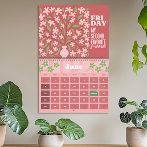 Funny 2026 Wall Calendar, Sarcastic Coworker Gift, Floral Office Decor, Corporate Humor Calendar, Secret Santa Gift, Funny Office Decor Gift