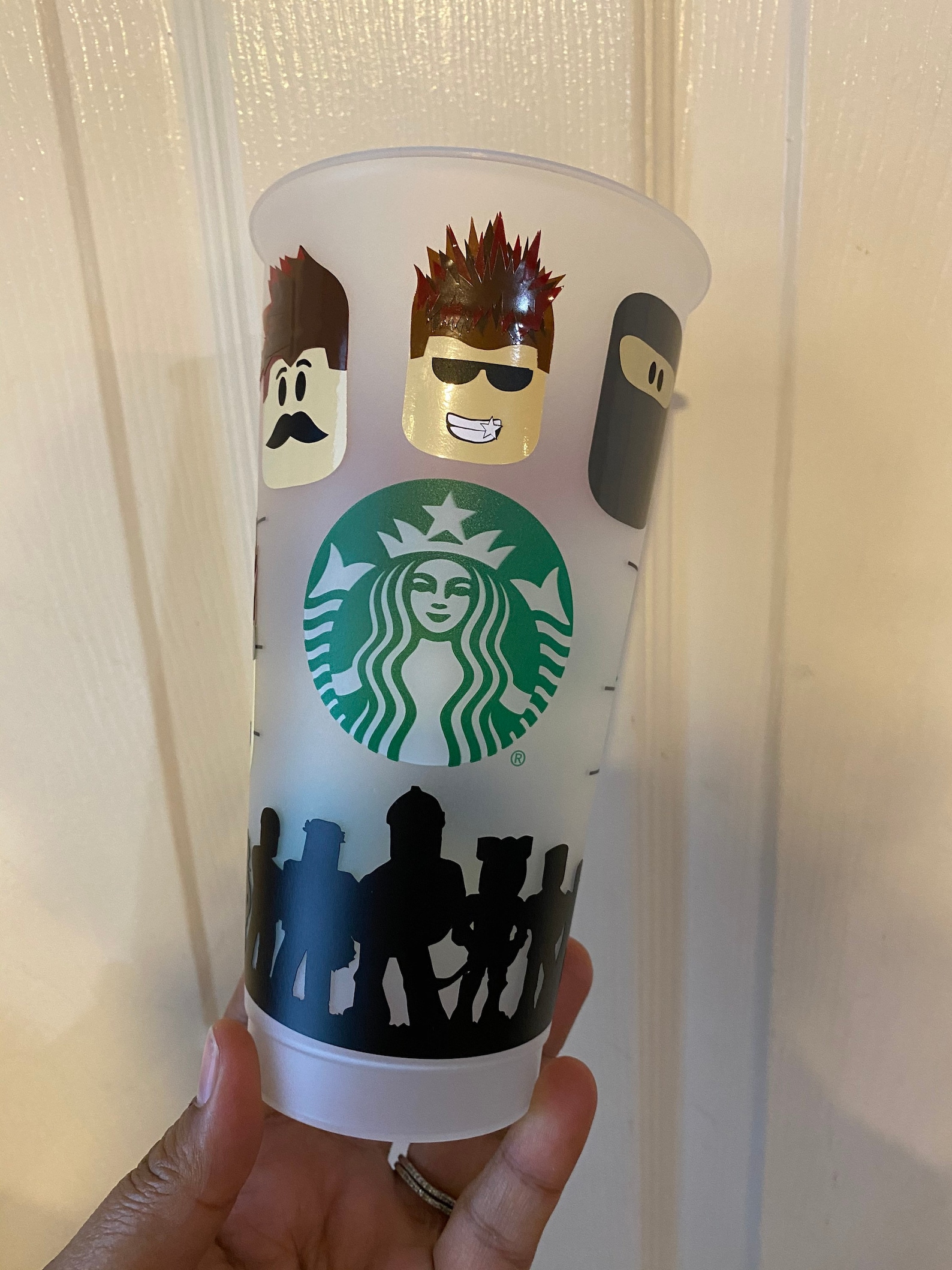 Roblox inspired Starbucks Tumbler Etsy