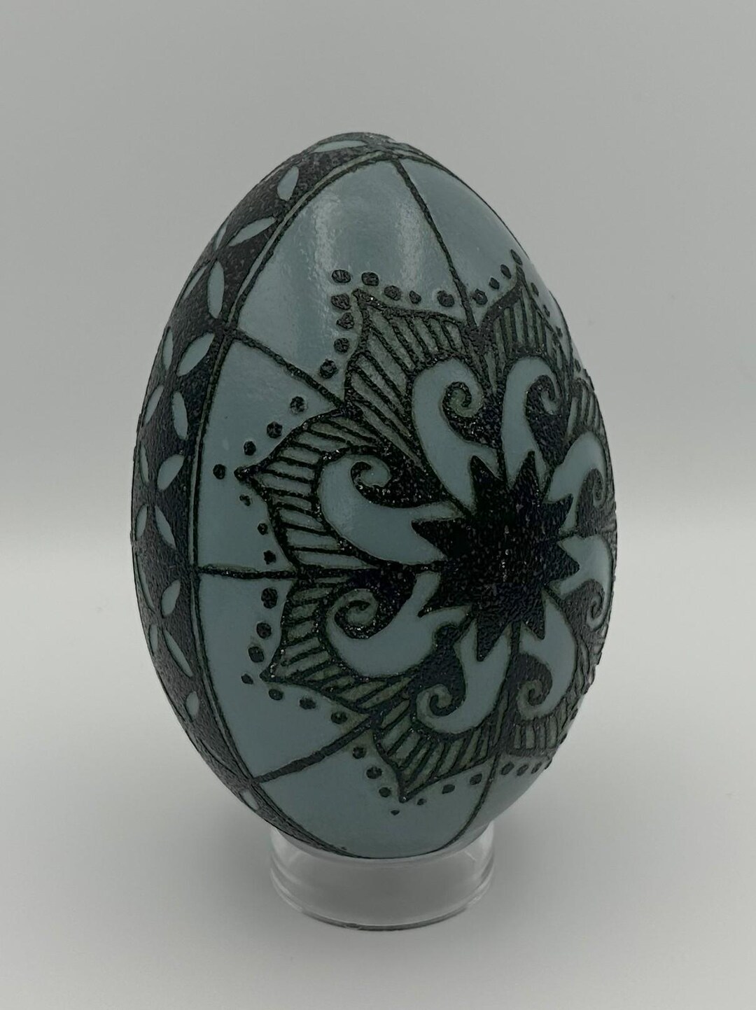 Emu Shell Pysanka - Swirling Star Design - Etsy