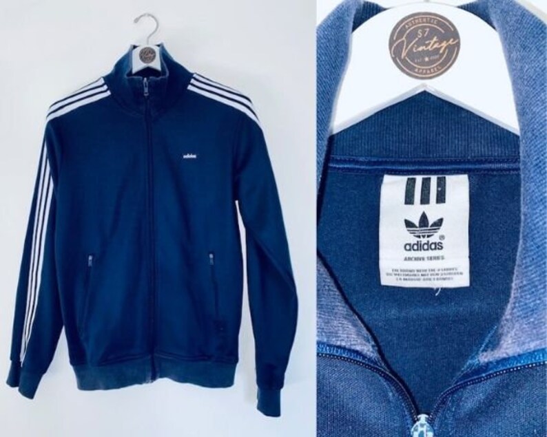 Unisex Adidas Originals Beckenbauer Navy Track Top Jacket | Etsy Canada