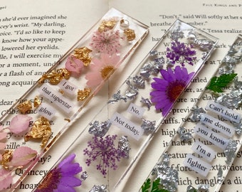 Resin Bookmarks - Quote Edition - Christmas gift ideas - gifts for her - Christmas gifts