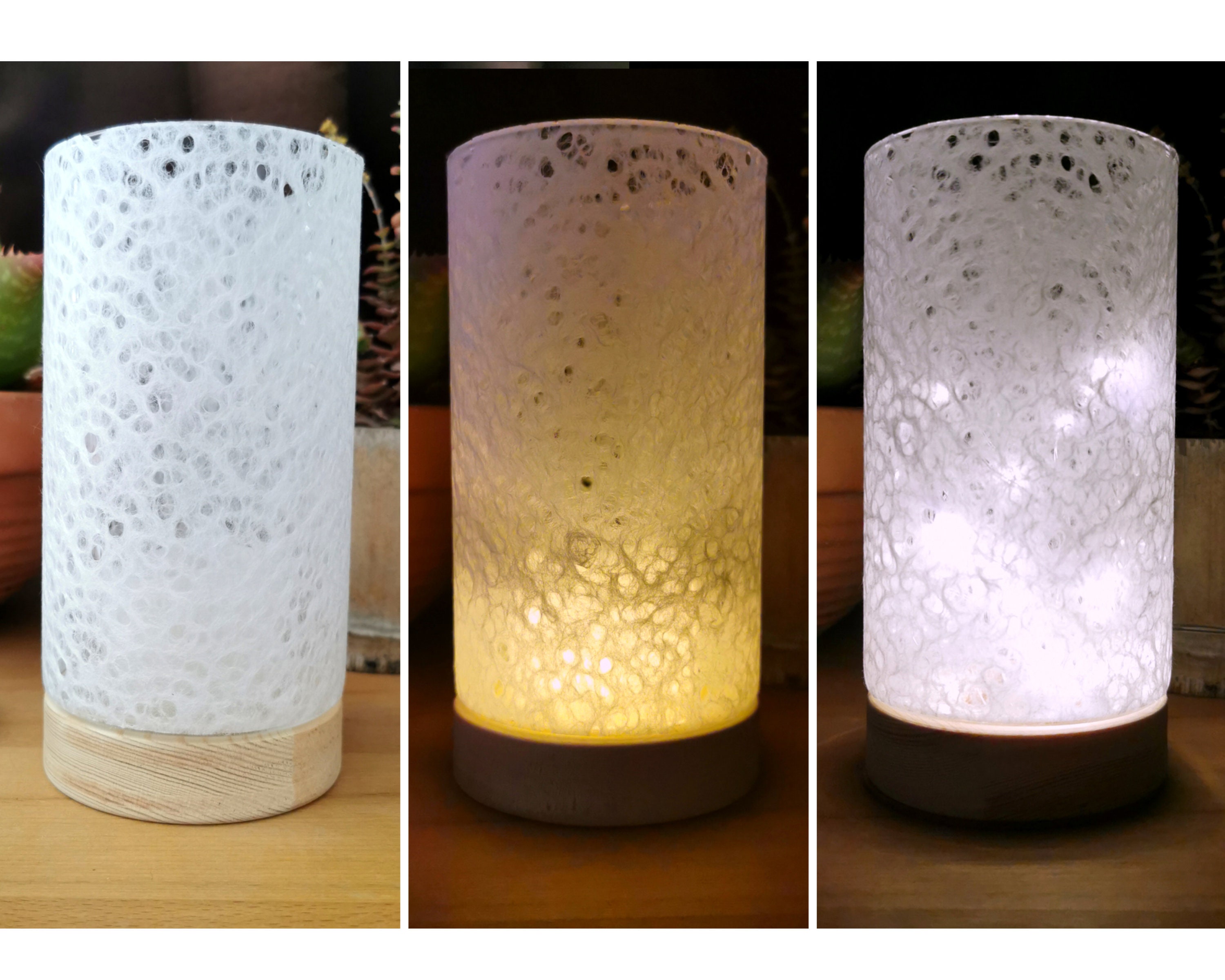 Photophore Sensu - Lampe à Poser Style Photophore/Luminaire de Chevet Décorative d'ambiance Papier J