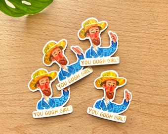 ¡Tú, chica Gogh! Pegatina