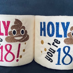 Santo cielo, sei vecchio, regalo di compleanno, rotolo ricamato, regalo scherzoso, regalo scherzoso per le feste, carta igienica divertente e umoristica.