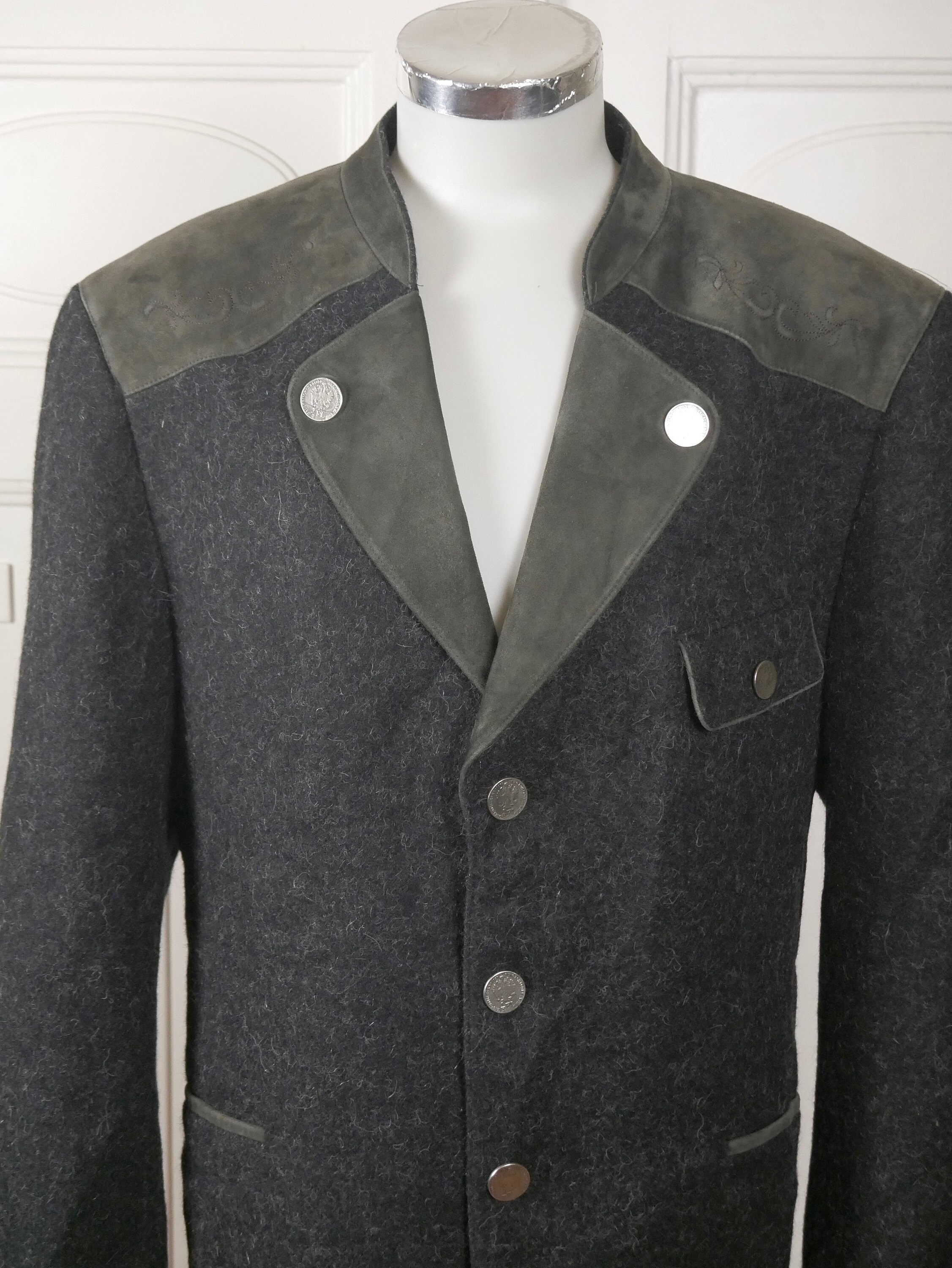 Lumignon tweed fur snow jacket【ダークグレー】♥ Lumignon original ♥ tweed fur snow jacket【ブラック