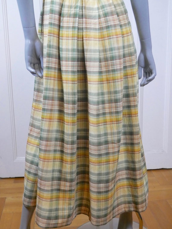 Prairie Dress, 1990s German Vintage Pale Yellow S… - image 7