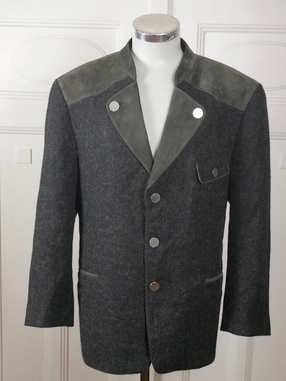 ジャケット・アウター Old Brown Wool Tyrolean Jacket Cotton Linen Tyrol Jacket – La Garçonne