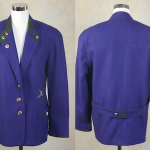 Austrian Tyrol Blue Jacket, Size Large