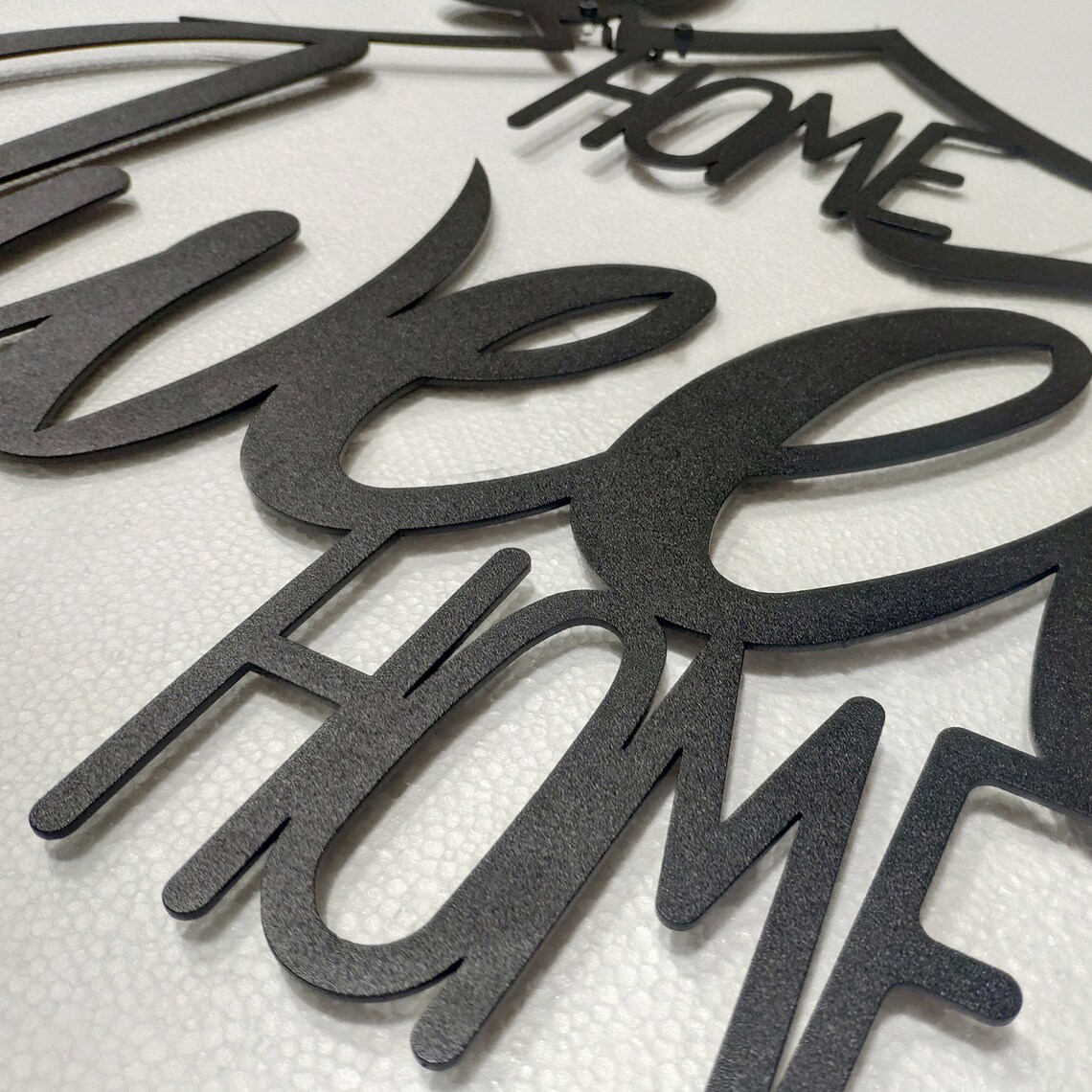 Home Dolce Casa Metallo Parete Arte Metallo Porta Decorazione Etsy