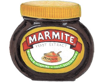 Marmite Spread Illustration Art Print