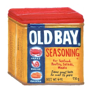 Old Bay Seasoning Illustration Art Print