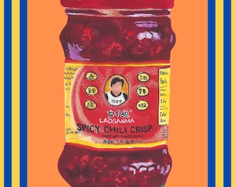 Lao Gan Ma - Chili Crisp Illustration Print