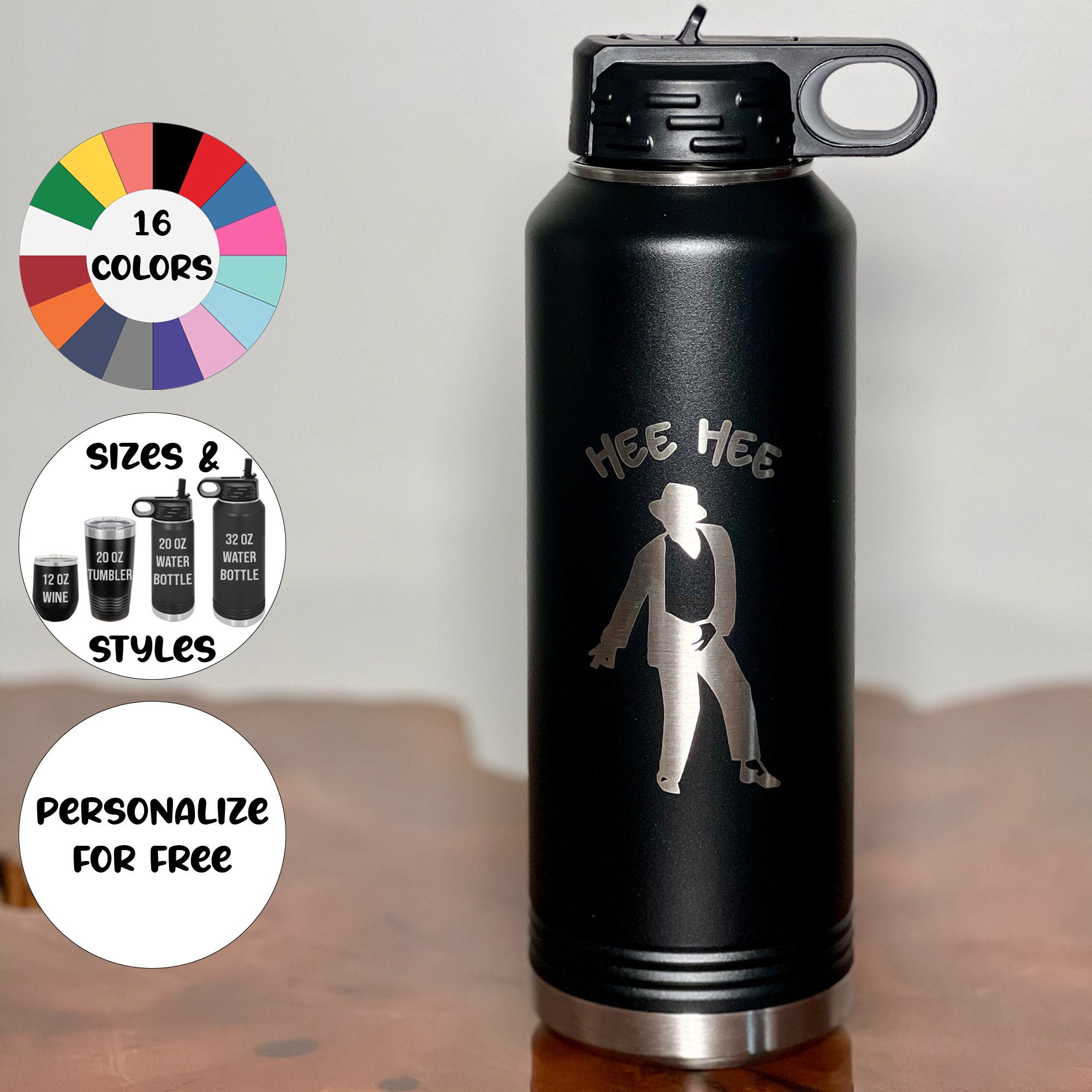 Michael Jackson Water Bottle - Etsy