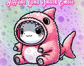 Jeff the Land Hai Emote Twitch Discord
