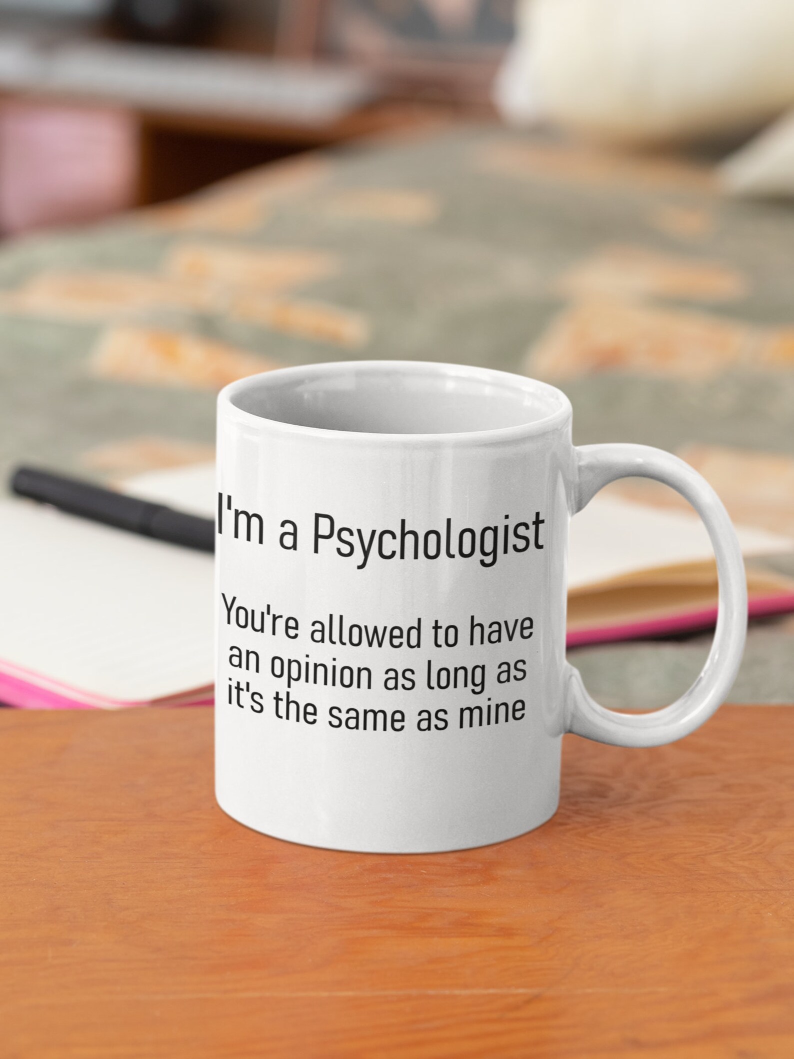 Psychologist Gift Mug, Funny Psychology Thank You Christmas Present