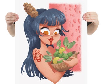 Taino Wall Art Puerto Rican Home Decor Print