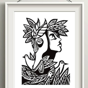 Dominican Republic Candido Bido Art Print, Santo Domingo Home Decor Gifts