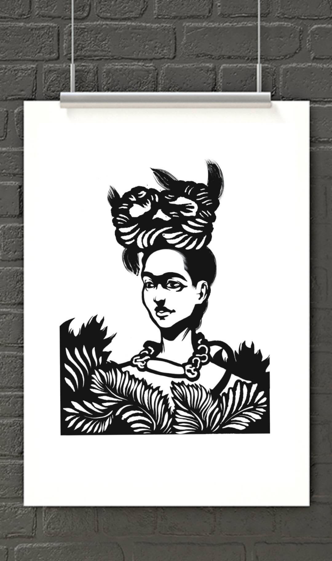 Frida kahlo Mexicaanse Wall Art, Chola Hone Decor - Etsy België, image size:1080x1824
