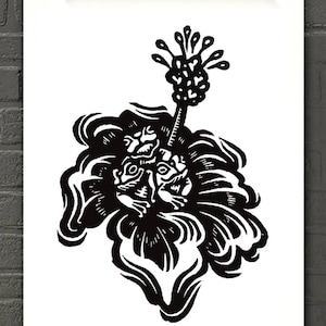 Puerto Rican Coqui Art Print, Boricua Home Decor Gifts