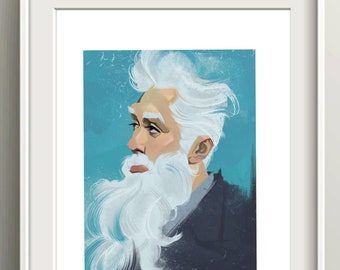 Ramon Emeterio Betances Puertor Rican Art Print, Puerto Rico Wall Home Decor