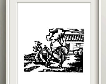 Puerto Rican Jibaro Print, Boricua Home Decor Gifts
