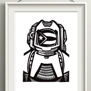 Puerto Rican Flag Art Print, Boricua Home Decor Gifts