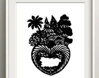 Puerto Rico Art Print, Boricua Home Decor Gifts