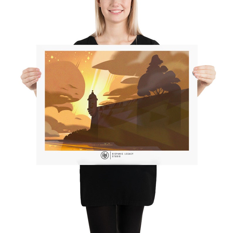 Old San Juan El Morro Wall Art Print Puerto Rico Home Decor Print