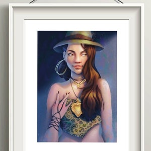 Chicana Mexican Wall Art, Chola Hone Decor
