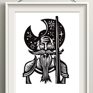 Puerto Rican Don Quijote de la Mancha Art Print, Boricua Home Decor Gifts