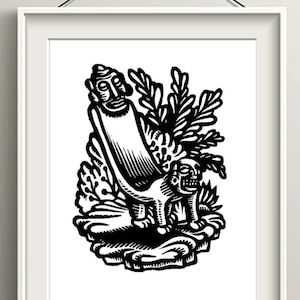 Puerto Rican Taino Art Print, Boricua Home Decor Gifts