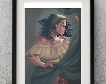 Bomba y Plena Puertorriqueña, Puerto Rico Wall Art Home Decor