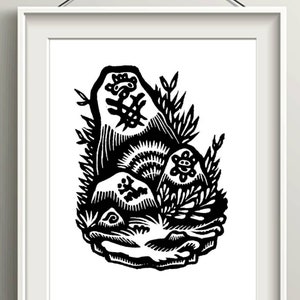Puerto Rican Taino Symbols Art Print, Boricua Flag Home Decor Gifts