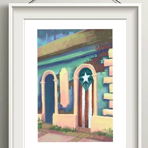 Puerto Rican Flag Wall Art Print Home Decor