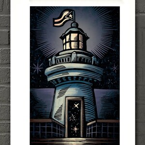 Puerto Rican Flag Art Print, Boricua Old San Juan Home Decor Gifts