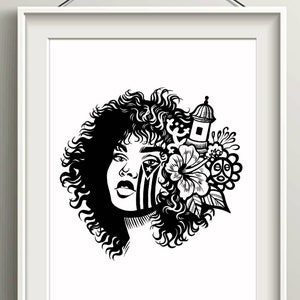 Puerto Rican FlagJibara Art Print, Boricua Taino Home Decor Gifts