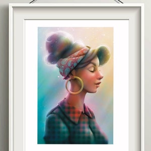 Chicana Mexican Wall Art, Chola Hone Decor