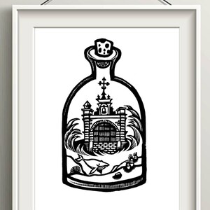 Puerto Rican Old San Juan Print, Boricua Flag Home Decor Gifts