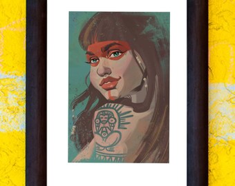Taina Wall Art Print Puerto Rico Home Decor Gifts