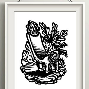 Dominican Republic Taino Art Print, Santo Domingo Home Decor Gifts