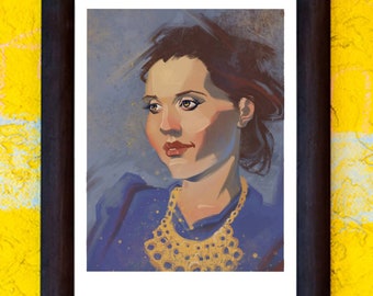 Julia De Burgos Puertor Rican Art Print, Puerto Rico Wall Home Decor