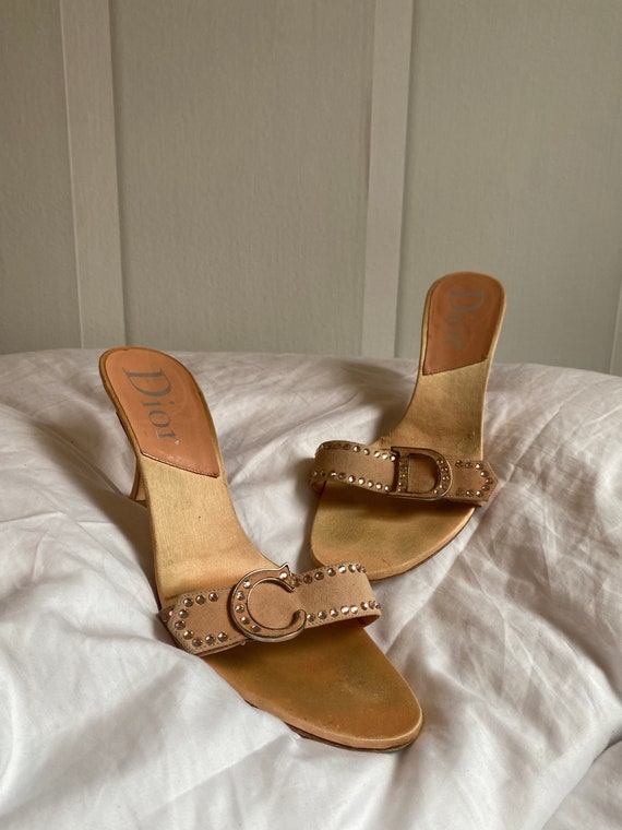 Vintage Christian Dior 2000s Indigo Snakeskin Denim Boots – Recess