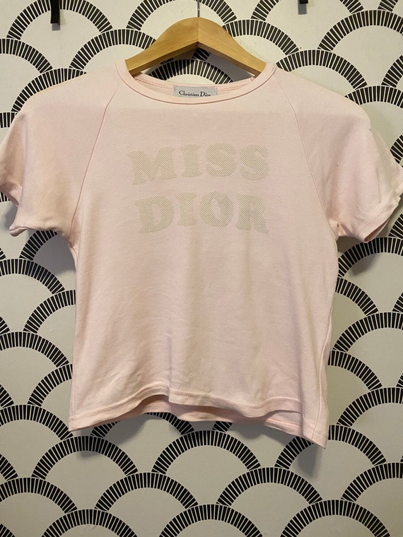 Miss Dior Diorissima Logo 90s trotter crop top t-s