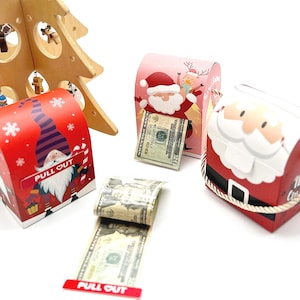 Pull Money Christmas Gift Box – Surprise Cash Gift for Kids, Teens, Adults | Unique DIY Christmas Money Holder | Fun Holiday Gift Idea